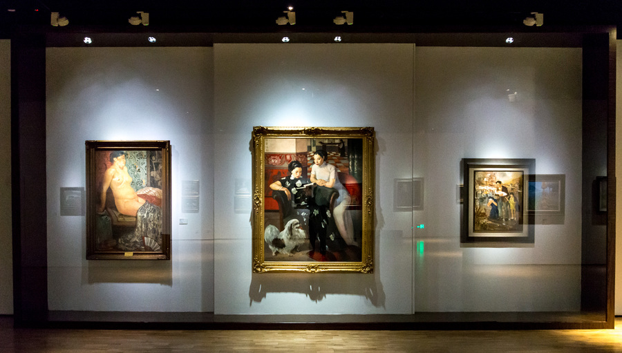 1. “先驱之路:留法艺术家与中国现代美术(1911-1949)”展厅现场,龙美术馆(西岸馆),2019.jpg